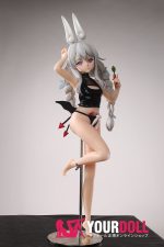 Otaku Doll 65cm 3KG 1穴あり ビニール製のヘッド+シリコンボディ 画像通りの服x2付き バニーガール ちっぱい オナホール 予約販売 新品 - 画像 (17)