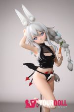 Otaku Doll 65cm 3KG 1穴あり ビニール製のヘッド+シリコンボディ 画像通りの服x2付き バニーガール ちっぱい オナホール 予約販売 新品 - 画像 (8)