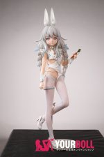 Otaku Doll 65cm 3KG 1穴あり ビニール製のヘッド+シリコンボディ 画像通りの服x2付き バニーガール ちっぱい オナホール 予約販売 新品 - 画像 (14)