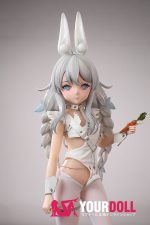 Otaku Doll 65cm 3KG 1穴あり ビニール製のヘッド+シリコンボディ 画像通りの服x2付き バニーガール ちっぱい オナホール 予約販売 新品 - 画像 (4)