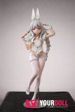Otaku Doll 65cm 3KG 1穴あり ビニール製のヘッド+シリコンボディ 画像通りの服x2付き バニーガール ちっぱい オナホール 予約販売 新品 - 画像 (13)