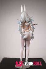 Otaku Doll 65cm 3KG 1穴あり ビニール製のヘッド+シリコンボディ 画像通りの服x2付き バニーガール ちっぱい オナホール 予約販売 新品 - 画像 (12)