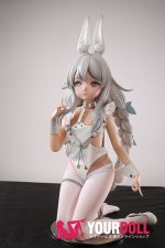 Otaku Doll 65cm 3KG 1穴あり ビニール製のヘッド+シリコンボディ 画像通りの服x2付き バニーガール ちっぱい オナホール 予約販売 新品 - 画像 (6)