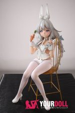 Otaku Doll 65cm 3KG 1穴あり ビニール製のヘッド+シリコンボディ 画像通りの服x2付き バニーガール ちっぱい オナホール 予約販売 新品 - 画像 (9)