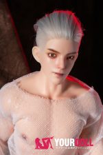 QitaDoll 霸天 63cm 3.55kg フルシリコン 植毛式の髪型選択可 腹筋割れ 一体式 男性型ラブドール - 画像 (5)