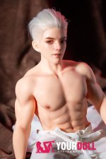 QitaDoll 霸天 63cm 3.55kg フルシリコン 植毛式の髪型選択可 腹筋割れ 一体式 男性型ラブドール - 画像 (6)