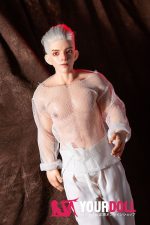 QitaDoll 霸天 63cm 3.55kg フルシリコン 植毛式の髪型選択可 腹筋割れ 一体式 男性型ラブドール - 画像 (15)