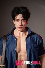QitaDoll 乔宇 175cm フルシリコン 植毛式の髪型付き 筋肉 アジア系 熟男 男性型ラブドール 新品 - 画像 (4)