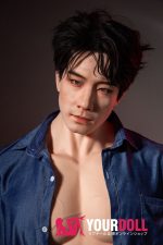QitaDoll 乔宇 175cm フルシリコン 植毛式の髪型付き 筋肉 アジア系 熟男 男性型ラブドール 新品
