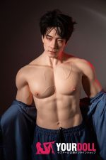 QitaDoll 乔宇 175cm フルシリコン 植毛式の髪型付き 筋肉 アジア系 熟男 男性型ラブドール 新品 - 画像 (2)