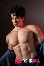 QitaDoll 乔宇 175cm フルシリコン 植毛式の髪型付き 筋肉 アジア系 熟男 男性型ラブドール 新品 - 画像 (9)