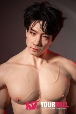 QitaDoll 乔宇 175cm フルシリコン 植毛式の髪型付き 筋肉 アジア系 熟男 男性型ラブドール 新品 - 画像 (7)