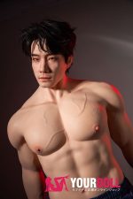 QitaDoll 乔宇 175cm フルシリコン 植毛式の髪型付き 筋肉 アジア系 熟男 男性型ラブドール 新品 - 画像 (8)