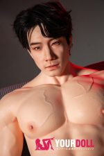 QitaDoll 乔宇 175cm フルシリコン 植毛式の髪型付き 筋肉 アジア系 熟男 男性型ラブドール 新品 - 画像 (5)