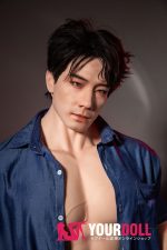 QitaDoll 乔宇 175cm フルシリコン 植毛式の髪型付き 筋肉 アジア系 熟男 男性型ラブドール 新品 - 画像 (6)