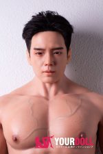 QitaDoll 陌陌 175cm フルシリコン 植毛式の髪型付き 腹筋割れ アジア系 男性型ラブドール 新品 - 画像 (6)