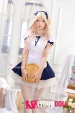 Funwest Giselle #056SJ 159cm Aカップ White肌 フルシリコン 顎機能付き リアルな肌質感付き メイド 愛嬌 ラブドール 新品 - 画像 (19)