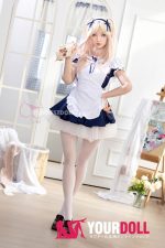Funwest Giselle #056SJ 159cm Aカップ White肌 フルシリコン 顎機能付き リアルな肌質感付き メイド 愛嬌 ラブドール 新品 - 画像 (22)