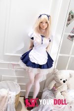 Funwest Giselle #056SJ 159cm Aカップ White肌 フルシリコン 顎機能付き リアルな肌質感付き メイド 愛嬌 ラブドール 新品 - 画像 (20)