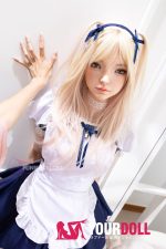Funwest Giselle #056SJ 159cm Aカップ White肌 フルシリコン 顎機能付き リアルな肌質感付き メイド 愛嬌 ラブドール 新品 - 画像 (2)