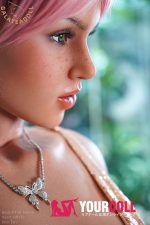 Galatea Doll JS#136 163cm Eカップ Tan肌 フルシリコン リアルな肌質感付き たらこ唇 外人 雀斑メイク ラブドール - 画像 (4)