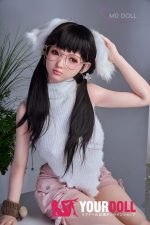 MDDOLL 莉莉(Lily) #M21 150cm Eカップ ノーマル肌 フルシリコン 顎機能追加可 愛嬌 眼鏡娘 無邪気 ラブドール - 画像 (7)