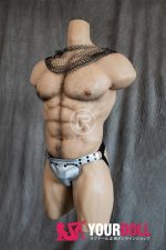 Realing doll 肯特(Kent) 103cm 半身ラブドール フルシリコン 顎機能付き 腹筋割れ アジア系 男性型 トルソー - 画像 (2)