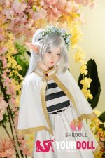 Shedoll Ailin(艾琳) 145cm Gカップ フルシリコン 顎機能追加可 エルフ耳 コスプレ系 描きタイプの眉 ラブドール - 画像 (16)