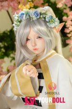 Shedoll Ailin(艾琳) 145cm Gカップ フルシリコン 顎機能追加可 エルフ耳 コスプレ系 描きタイプの眉 ラブドール - 画像 (4)