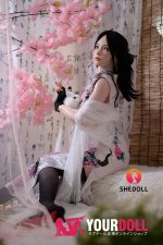 Shedoll Rose(蔷薇) 168cm Dカップ フルシリコン リアルな肌質感付き 顎機能追加可 中華風 長身美女 ラブドール - 画像 (8)