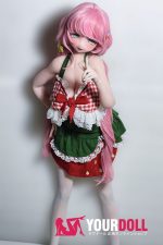 ElsaBabe 歌川美希 RAD051 148cm-L ピンク肌 フルシリコン 裸エプロン 新妻 欲情 舌出し ラブドール - 画像 (15)