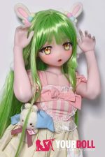 ElsaBabe 桃井光代 AHR025 125cm ピンク肌 フルシリコン エルフ耳 太眉 アニメ系 可愛い ラブドール 新品 - 画像 (2)