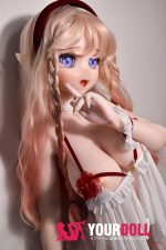 ElsaBabe 水城理沙 RAD021 148cm-M ピンク肌 フルシリコン エルフ耳 愛嬌 アニメドール - 画像 (2)