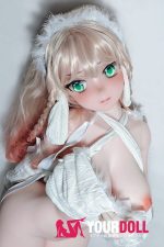 ElsaBabe 中野花澄 AHR016 140cm-M ピンク肌 フルシリコン 美人 細腰 ハート目 アニメドール - 画像 (3)