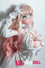 ElsaBabe 中野花澄 AHR016 140cm-M ピンク肌 フルシリコン 美人 細腰 ハート目 アニメドール - 画像 (5)