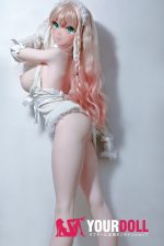 ElsaBabe 中野花澄 AHR016 140cm-M ピンク肌 フルシリコン 美人 細腰 ハート目 アニメドール - 画像 (15)