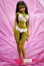 Climax Hani #Si60cm-X 1.9kg フルシリコン 1穴あり Olive肌 エルフ耳 妖艶 フィギュア 新品 - 画像 (4)