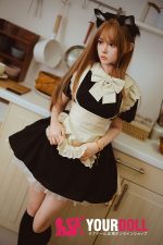 JiuShengDoll 小黛 #7 149cm Bカップ フルシリコン リアルな肌質感付き ノーマル肌 メイド ちっぱい ラブドール - 画像 (8)