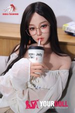 DOLLSENIOR 颂英(Songying) 165cm Bカップ リアルな肌質感付き ノーマル肌 フルシリコン 顎機能付き リアル彼女 ほくろ ラブドール