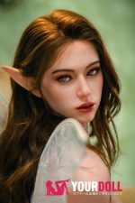 TOP-CYDOLL Lindsay 110cm Eカップ フルシリコン トルソー リアルな肌質感付き ヘッド選択可 Natural肌 画像通りのヘッドに付け耳同梱 半身ラブドール - 画像 (4)