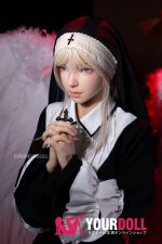 Funwest Giselle #056SJ 159cm Aカップ White肌 フルシリコン 顎機能付き シスター 貧乳 ラブドール - 画像 (8)