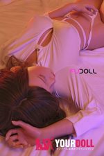 Fudoll 環奈(眠り顔) 148cm Dカップ フルシリコン リアルな肌質感付き 顎機能付き スリム ラブドール - 画像 (26)