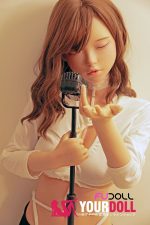 Fudoll 環奈(眠り顔) 148cm Dカップ フルシリコン リアルな肌質感付き 顎機能付き スリム ラブドール - 画像 (20)
