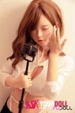 Fudoll 環奈(眠り顔) 148cm Dカップ フルシリコン リアルな肌質感付き 顎機能付き スリム ラブドール - 画像 (2)