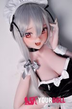ElsaBabe 相原香耶 RAD046 144cm-M ピンク肌 フルシリコン ドヤ顔 メイド 細腰 アニメドール - 画像 (4)