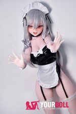ElsaBabe 相原香耶 RAD046 144cm-M ピンク肌 フルシリコン ドヤ顔 メイド 細腰 アニメドール - 画像 (14)