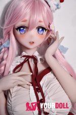 ElsaBabe 伊月珊瑚 AHR029 148cm-L ピンク肌 フルシリコン 太眉 美人 愛しい 巨乳 ラブドール 新品 - 画像 (4)