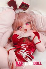ElsaBabe 浅香萌里 RAD043 140cm-M ピンク肌 フルシリコン エルフ耳 サンタガール バニーガール ハート目 アニメドール - 画像 (6)