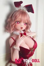 ElsaBabe 浅香萌里 RAD043 140cm-M ピンク肌 フルシリコン エルフ耳 サンタガール バニーガール ハート目 アニメドール - 画像 (10)
