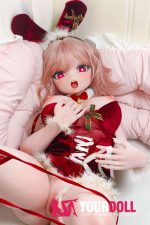 ElsaBabe 浅香萌里 RAD043 140cm-M ピンク肌 フルシリコン エルフ耳 サンタガール バニーガール ハート目 アニメドール - 画像 (7)